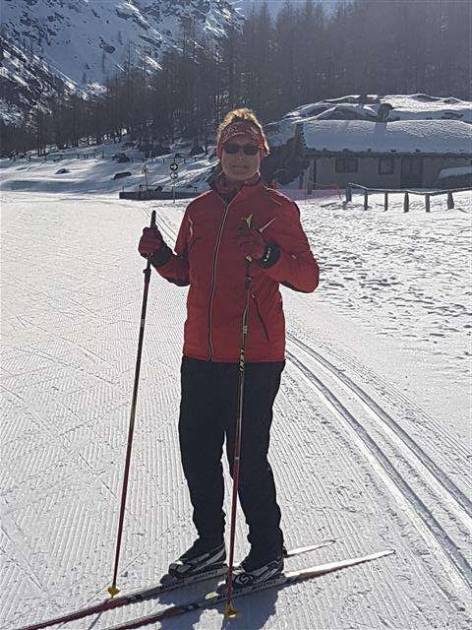 Glennis our cross country ski instructor